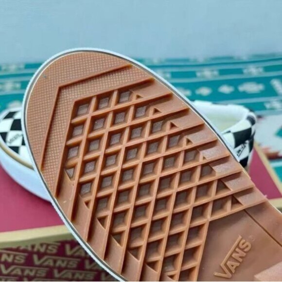 Vans Black and White Checkered Platform Sneakers - Picture 9 of 9